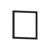 Ekinex Рамка квадратная пластиковая, EK-FOQ-GAE,  серия Form,  цвет - интенсивный черный