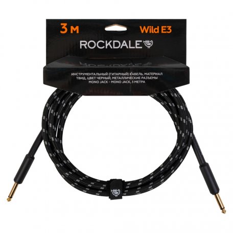Инструментальный кабель ROCKDALE Wild E3 Black