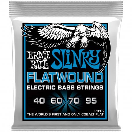 Струны для бас-гитары Ernie Ball 2815 Slinky Flatwound Bass