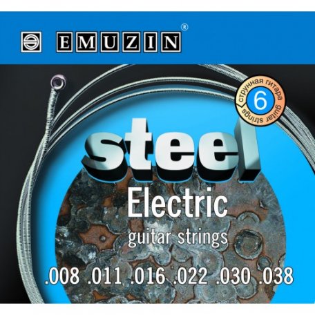 Струны для электрогитары Emuzin Steel Electric 6s 8-38