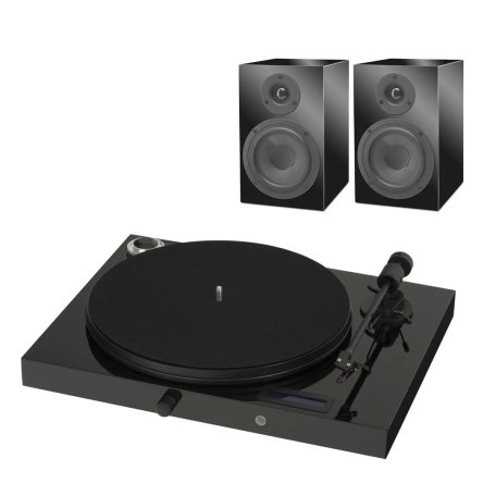 Комплект Pro-Ject Set Juke Box E + Speaker Box 5 black/black