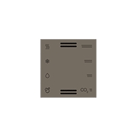 Ekinex Накладка мультисенсора, EK-T1Q-FGL-ET2,  материал - Fenix NTM,  цвет - Серый Лондон