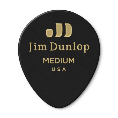 Медиаторы Dunlop 485P03MD Celluloid Black Teardrop Medium (12 шт)