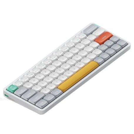 Беспроводная механическая клавиатура Nuphy AIR60v2 Ionic White, RGB, Hot Swap, Wisteria Switch