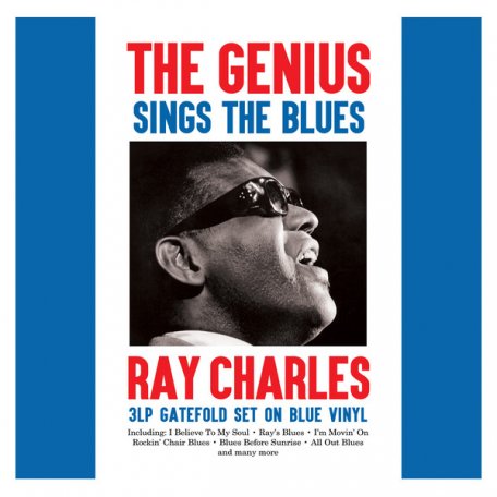 Виниловая пластинка FAT RAY CHARLES, THE GENIUS SINGS THE BLUES (180 Gram Blue Vinyl)