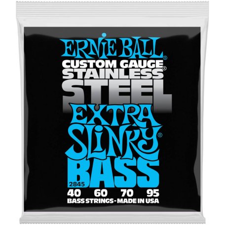 Струны для бас-гитары Ernie Ball 2845 Extra Slinky Bass Stainless Steel