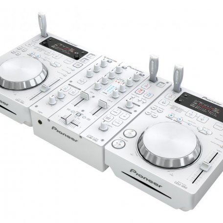 DJ-проигрыватель Pioneer 350 PACK-W-2 2 х CDJ350W + DJM350W + HDJ500W + PRO350 FLT-W