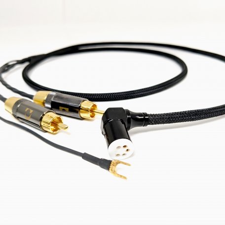 Кабель межблочный фоно Purist Audio Design Jade Phono Cable DIN-RCA Diamond Revision (straight) 1.2m