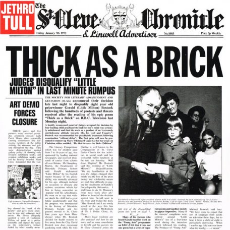 Виниловая пластинка PLG Jethro Tull Thick As A Brick (180 Gram/+Booklet)