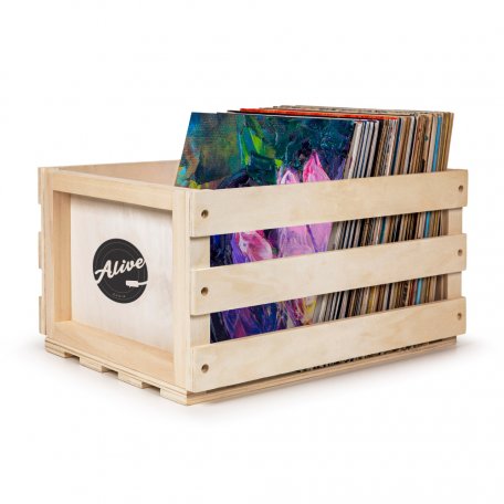 Ящик для 80 пластинок Alive Audio Nature Wood