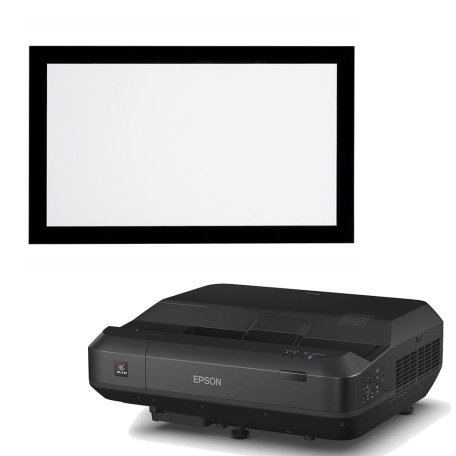 Комплект проектор Epson EH-LS100 + экран Classic Solution Premier Draco (16:9) 294х166 (F 294х166/9 PW-PD/S) Matte White