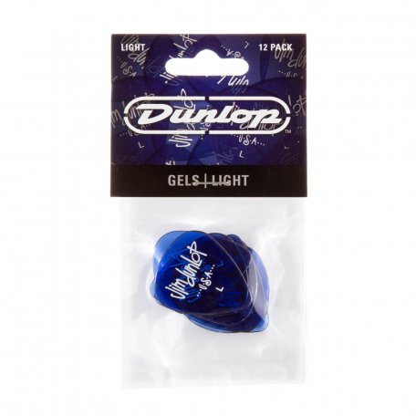 Медиаторы Dunlop 486PLT Gels L Blue (12 шт)