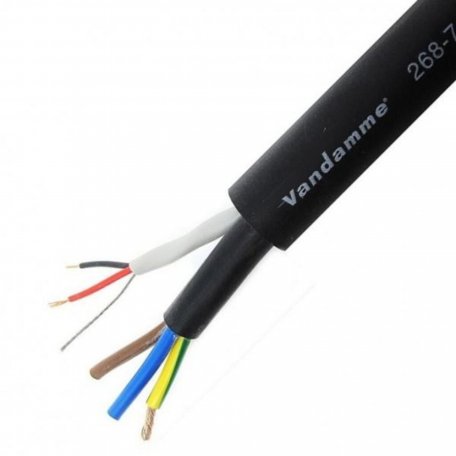 Туровый гибридный кабель Van Damme для передачи сигнала и питания Ambicore 20A 3 x 2,5мм2 чёрный (268-725-000)