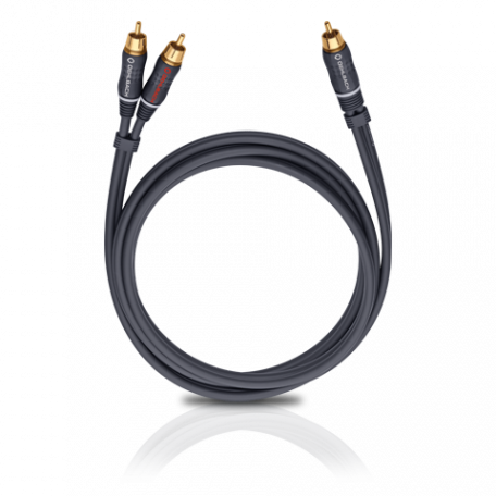 Кабель межблочный Oehlbach BOOOM! Y-adapter cable anthracite, 2.0m (23702)