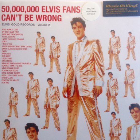 Виниловая пластинка Elvis Presley 50,000,000 ELVIS FANS CANT BE WRONG (ELVIS GOLD RECORDS, VOL. 2) (180 Gram)