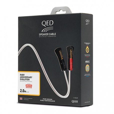 Акустический кабель QED Ruby Ann Pre-Terminated Speaker Cable 5.0m QE1424