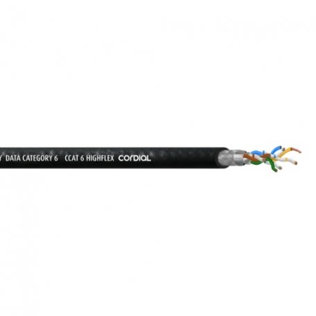 Ethernet кабель Cordial CCAT 6 HIGHFLEX BLACK