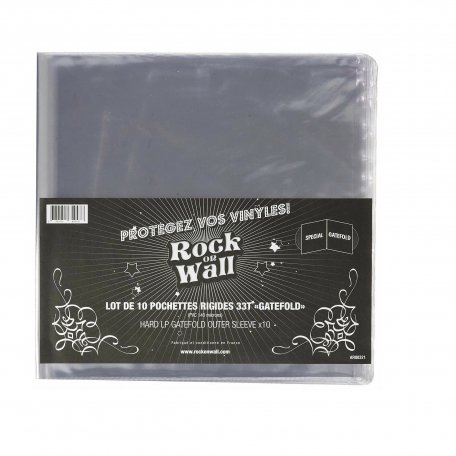Внешние конверты 10 X PVC 12 INCH GATEFOLD OUTER SLEEVES - 140 MICRON - ROCK ON WALL