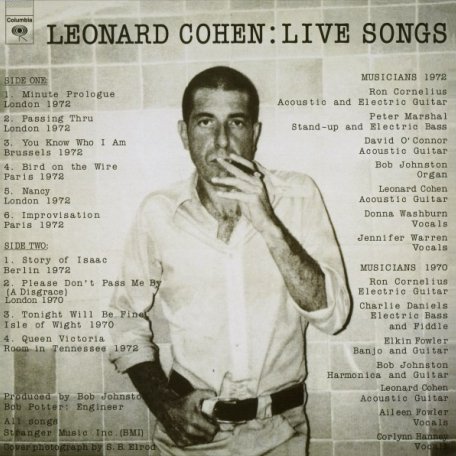 Виниловая пластинка Leonard Cohen LIVE SONGS (180 Gram/Remastered)