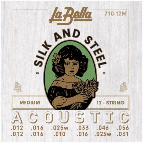 Cтруны для двенадцатиструнной гитары La Bella 710-12M