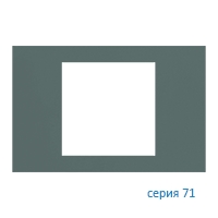 Ekinex Плата 71 прямоугольная 60х60, EK-PRS-FVC,  материал - Fenix NTM,  цвет - Зеленый Коммодор