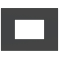 Ekinex Прямоугольная плата Fenix NTM, EK-SRG-FGB,  серия Surface,  окно 68х45,  цвет - Серый Бромо