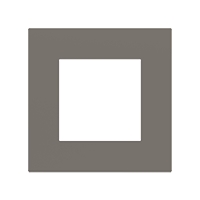 Ekinex Квадратная плата Fenix NTM, EK-SQG-FGL,  серия Surface,  окно 55х55,  цвет - Серый Лондон