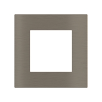 Ekinex Квадратная металлическая плата, EK-SQG-GBR,  серия Surface,  окно 55х55,  отделка - матовый никель