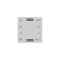 Ekinex Накладка мультисенсора, EK-T1Q-FGE-ET2,  материал - Fenix NTM,  цвет - Серый Эфес