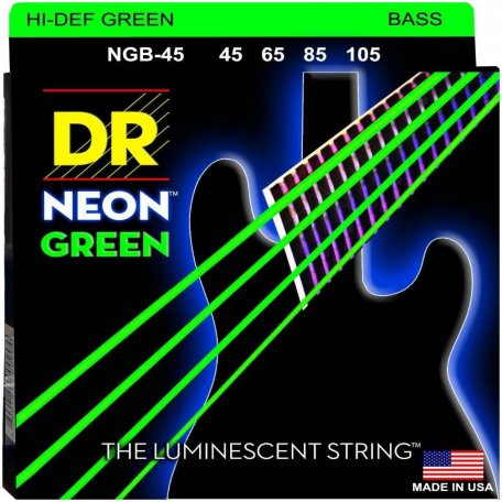 Струны для бас-гитары DR NGB-50 Hi-Def NEON 50-110 Heavy
