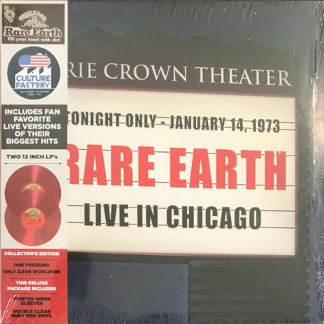 Виниловая пластинка Rare Earth - Live In Chicago (Coloured Vinyl 2LP)