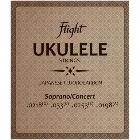 Струны для сопрано/концертного укулеле Flight FUSSC-100