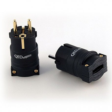 Разъем QED Performance Euro Plug Gold QE3093