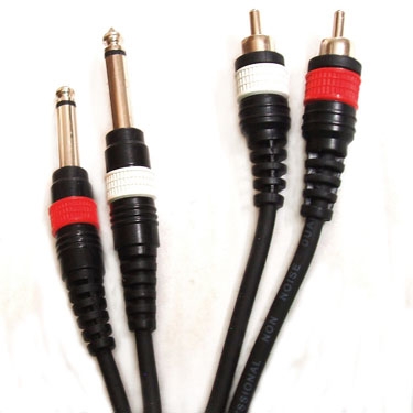 Межблочный кабель  Roxton DUL003/1M шнур Jack x 2 - RCA x 2