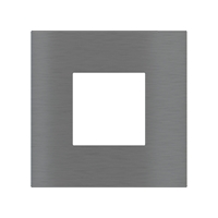 Ekinex Квадратная металлическая плата, EK-SQP-GBS,  серия Surface,  окно 45х45,  отделка - матовый титан