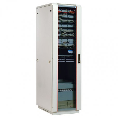 Шкаф телекоммуникационный ЦМО ШТК-М-33.6.6-1ААА (напольный 33U (600x600), дверь стекло)