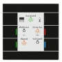 Сенсорный выключатель MDT technologies BE-GT2TS.01 KNX II Smart 4/6/8/12x канальный (6 сенсорных зон), цветной активный дисплей для отображения функции и статуса, автоматическая яркость дисплея, функция шлепка для перекл. каналов, датчик т