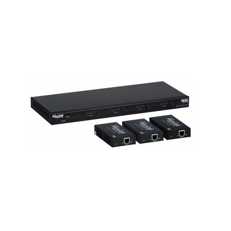 Комплект: HDMI/HDBaseT матричный коммутатор 4x4 с приемниками HDBaseT с PoC, в комплекте 3 приемника HDBaseT MuxLab 500412-EU