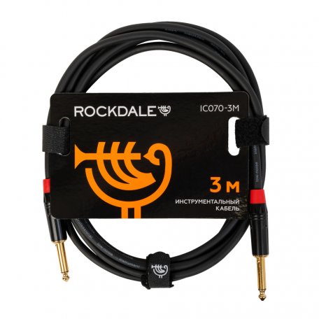 Инструментальный кабель ROCKDALE IC070-3M Black