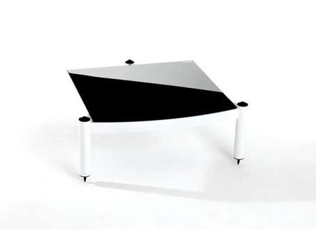 Atacama EQUINOX RS-2 Shelf Base Module Hi-Fi White/ARC Piano Black Glass