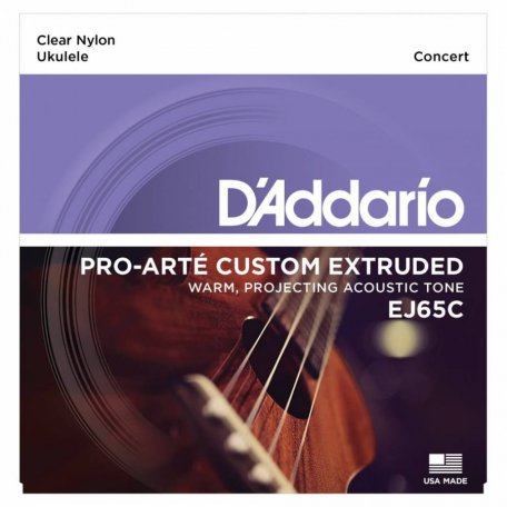 Струны DAddario EJ65C PRO-ART CUSTOM EXTRUDED UKULELE, CONCERT