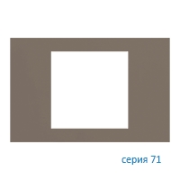 Ekinex Плата 71 прямоугольная 60х60, EK-PRS-FGL,  материал - Fenix NTM,  цвет - Серый Лондон