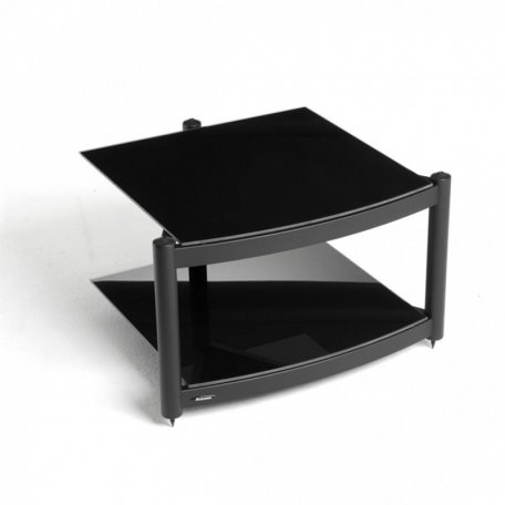 Atacama EQUINOX RS-2 Shelf Base Module Hi-Fi Silver/ARC Piano Black Glass