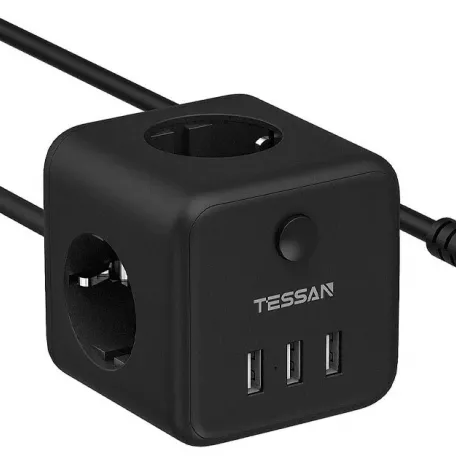 Сетевой фильтр Tessan TS-301 black