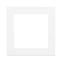 Ekinex Квадратная пластиковая плата, EK-DQS-MAA,  серия DEEP,  окно 60х60,  цвет - белый