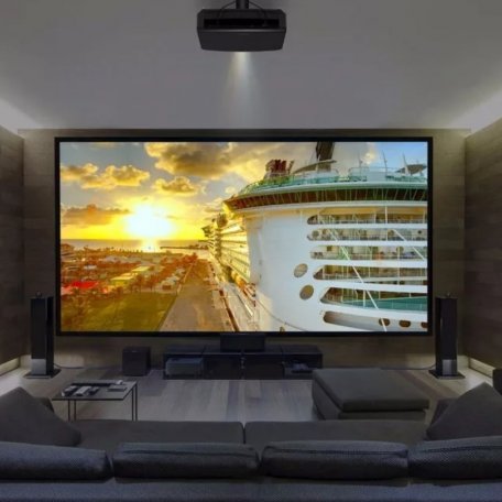 Комплексная установка домашнего кинотеатра на базе проектора с экраном до 120
