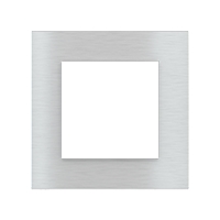 Ekinex Квадратная металлическая плата, EK-SQS-GBQ,  серия Surface,  окно 60х60,  отделка - матовый алюминий