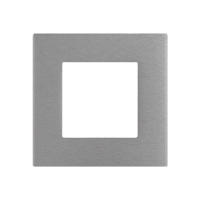 Ekinex Плата квадратная металлическая 45х45, EK-PQP-GBQ,  отделка - матовый алюминий