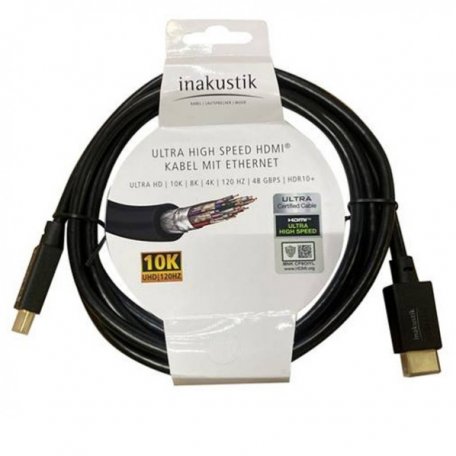 HDMI кабель In-Akustik White Ultra High Speed HDMI, 1.5m #3139910015