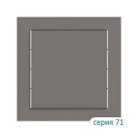 Ekinex Клавиша 71 квадратная, EK-T1Q-FGL,  1 шт,  материал - Fenix NTM,  цвет - Серый Лондон